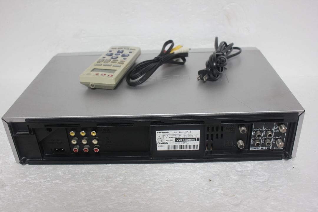 パナソニック VHSビデオデッキ NV-HXB10 リモコン AVケーブル