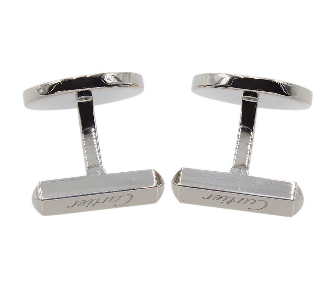 N2685 超美品 カルティエ SV925 マスト ラウンドデザイン カフス