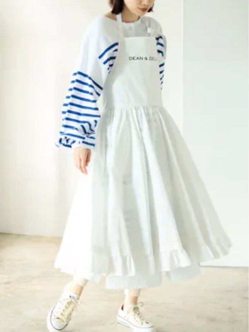 新品DEAN＆DELUCA×BEAMS COUTUREギャザーエプロンドレス