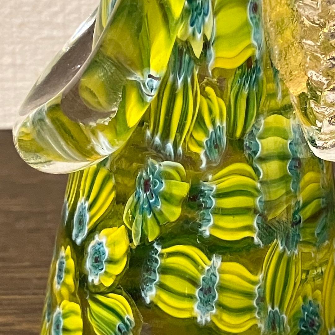 ベネチアングラス　天使　ミルフィオリ　Murano
