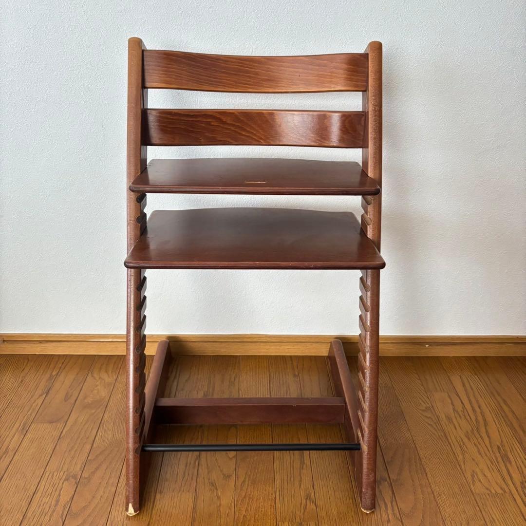 ストッケ　トリップ トラップ　ベビーチェア+ベビーセット　ウォールナットブラウン