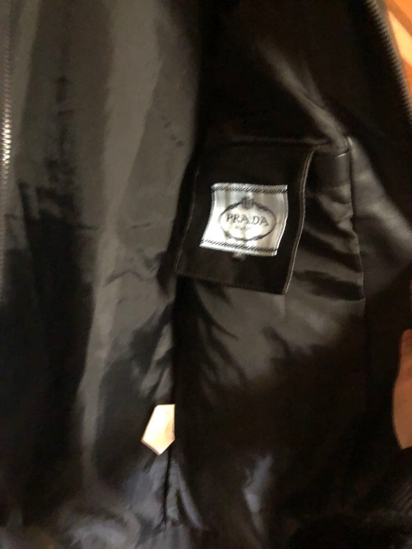 PRADA プラダ ノベルティ シングルライダース 革ジャン ユニセックス M