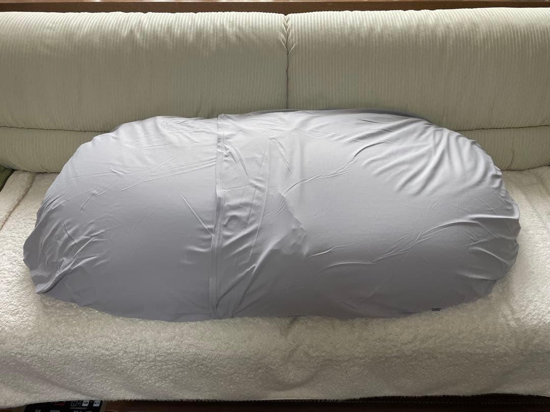 MOGU 雲にのる夢枕 ビーズクッション ミストグレー（カバーセット）