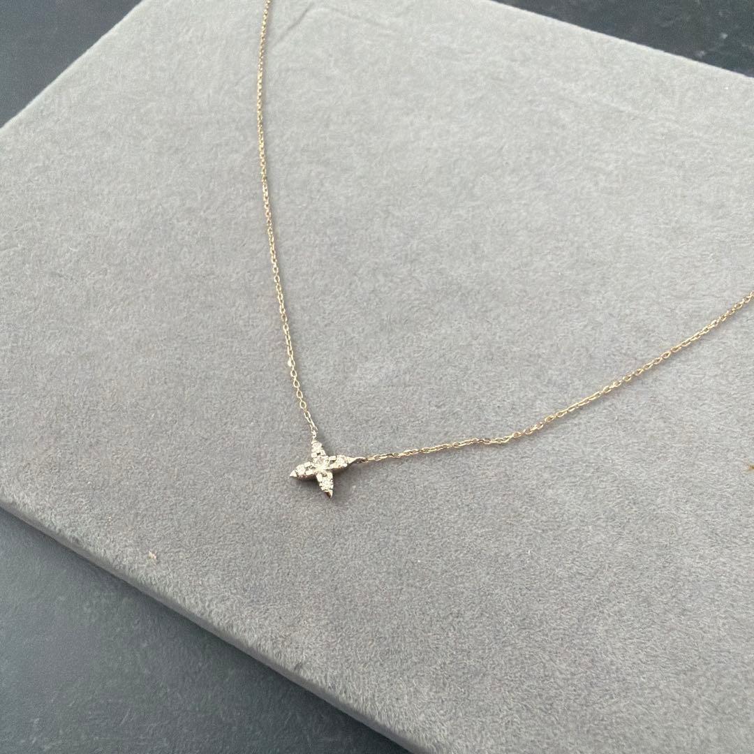 ミ*ー様 Kashikey ブラウンダイヤモンド ダイヤ0.12ct ネックレス