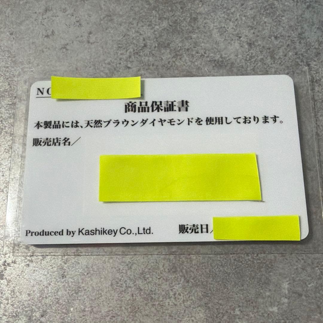 ミ*ー様 Kashikey ブラウンダイヤモンド ダイヤ0.12ct ネックレス
