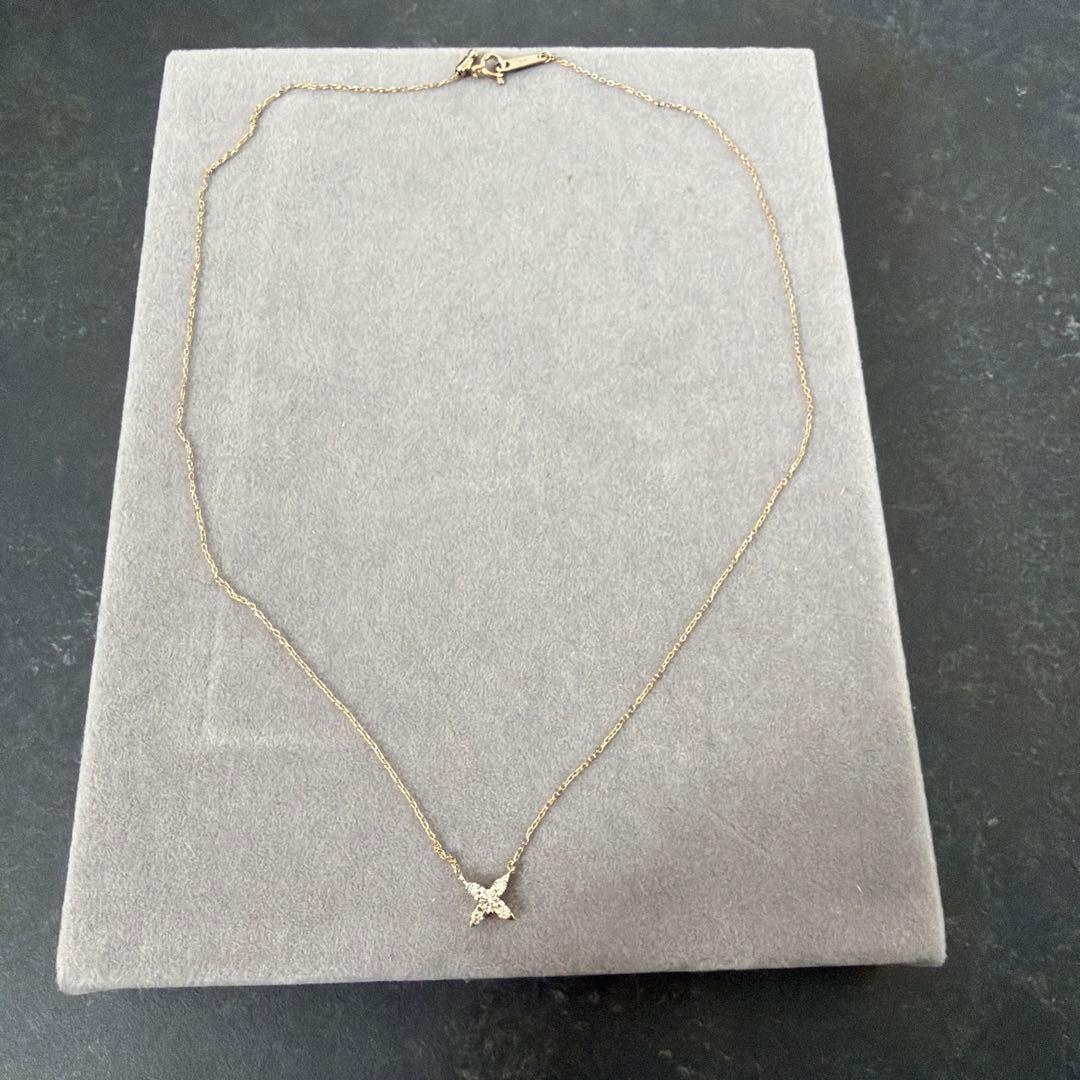 ミ*ー様 Kashikey ブラウンダイヤモンド ダイヤ0.12ct ネックレス