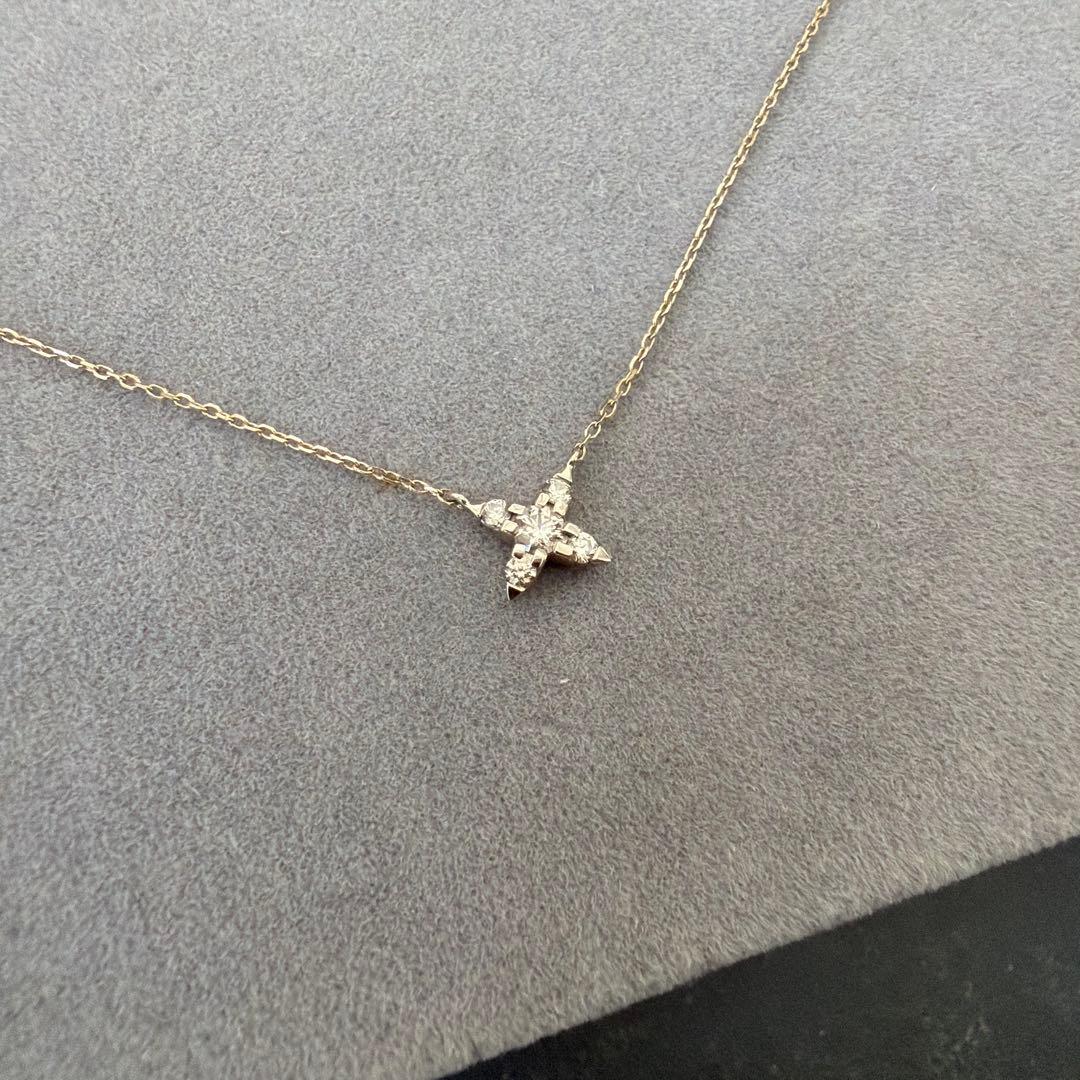 ミ*ー様 Kashikey ブラウンダイヤモンド ダイヤ0.12ct ネックレス