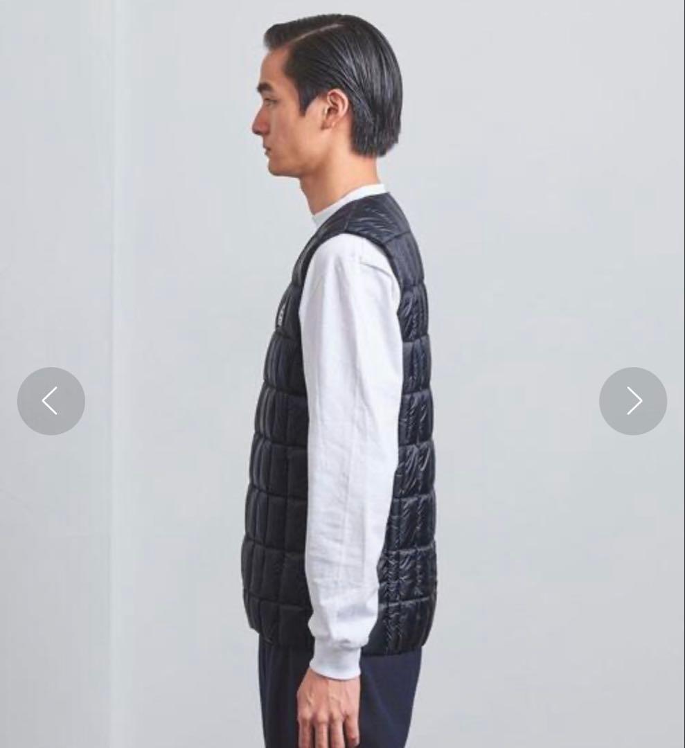 新品未使用◎PYRENEX ピレネックス インナーダウンベスト S ネイビー