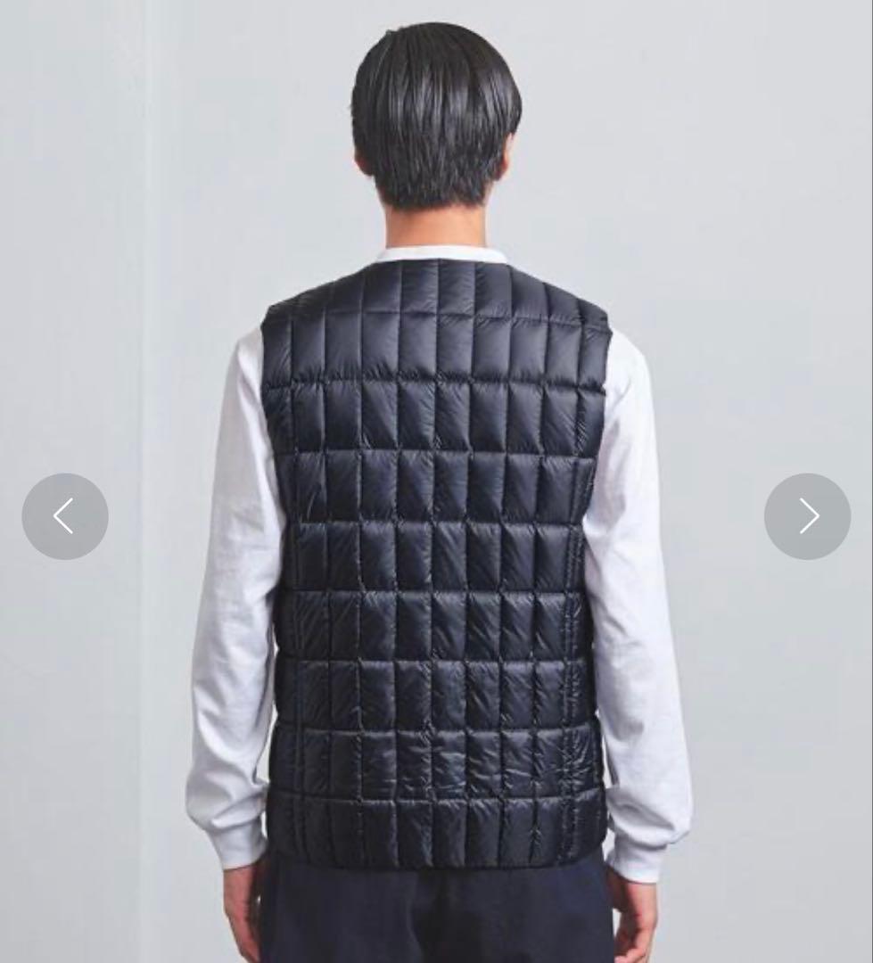 新品未使用◎PYRENEX ピレネックス インナーダウンベスト S ネイビー