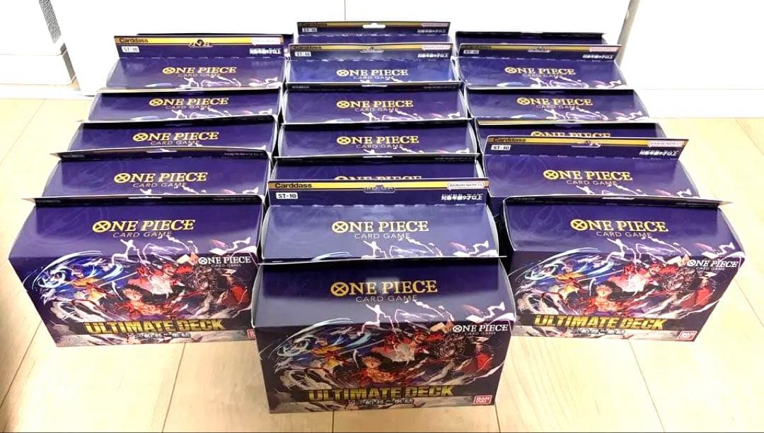 【未開封】ワンピース　ultimate deck「三船長集結」　19個セット