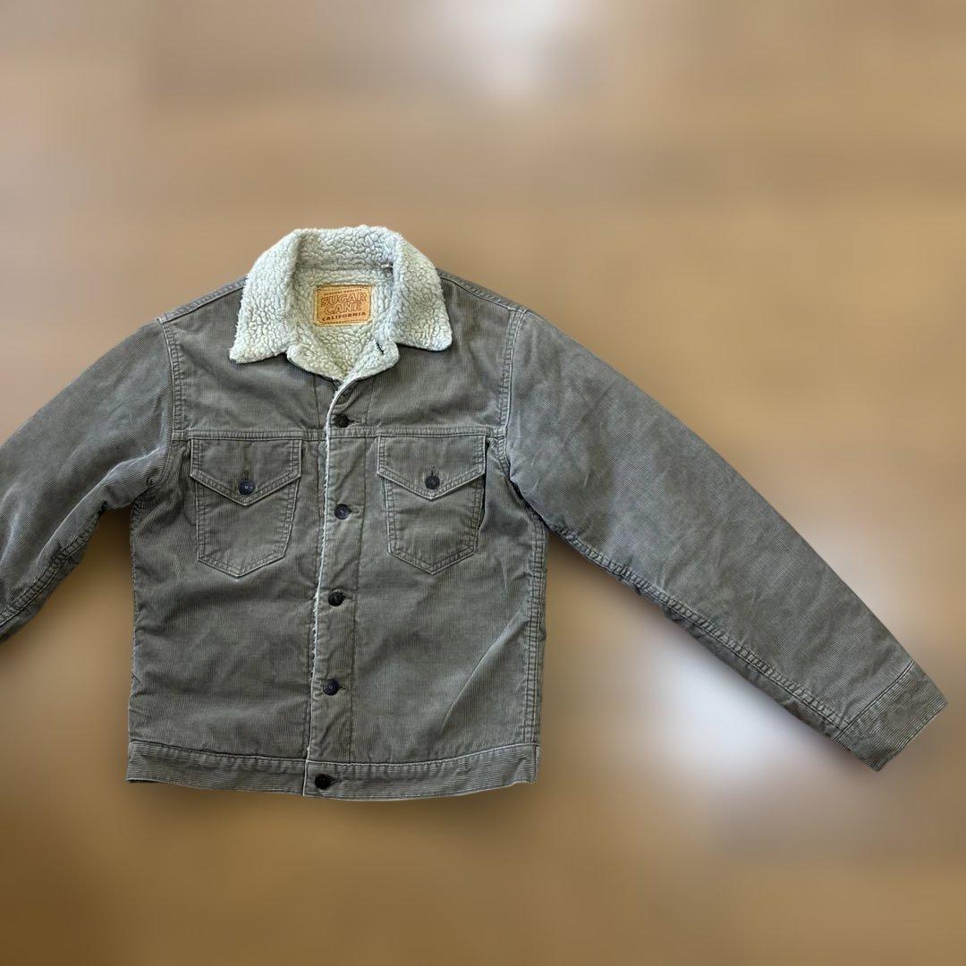 シュガーケーン大定番コーデュロイ ボアトラッカージャケット⭐️カッコいい個体です❣️