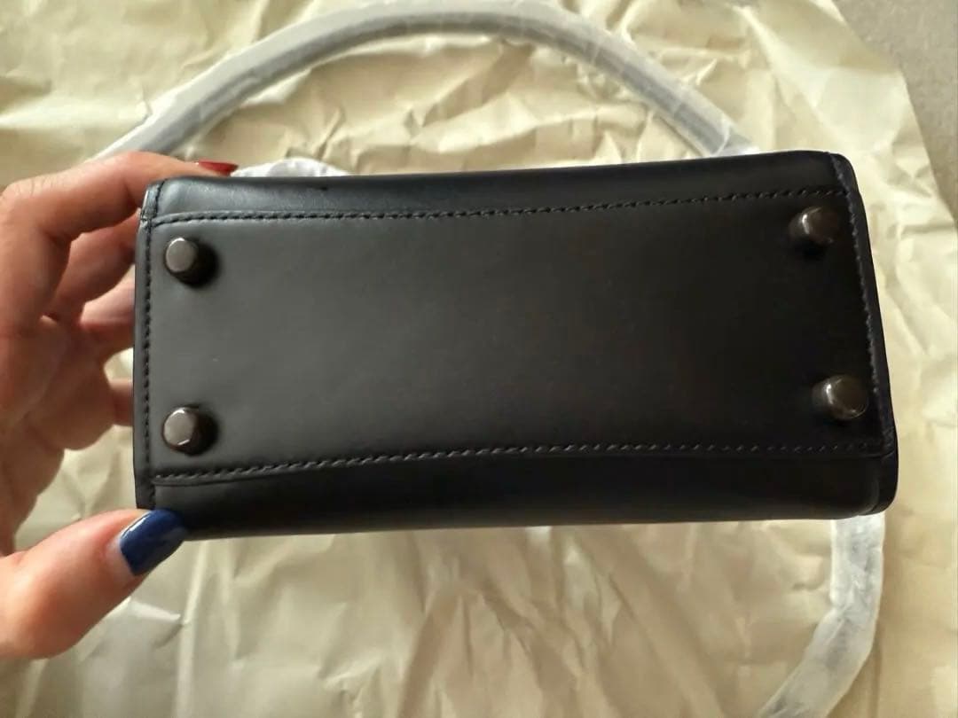 COACH BRAND STREET RING ブラック ショルダーバッグ