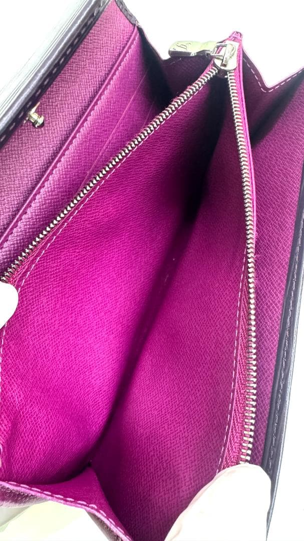 ★美品★ルイヴィトン 長財布 エピ カシス ポルトフォイユサラ パープル 紫