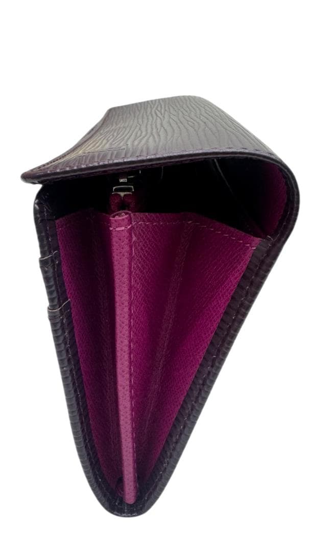 ★美品★ルイヴィトン 長財布 エピ カシス ポルトフォイユサラ パープル 紫