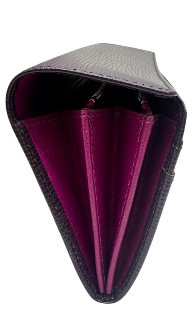 ★美品★ルイヴィトン 長財布 エピ カシス ポルトフォイユサラ パープル 紫