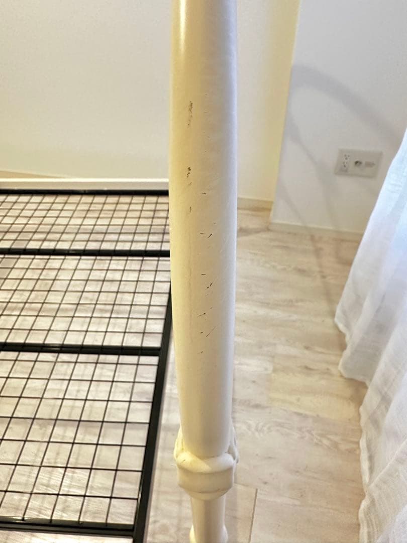 値下●Laura Ashley ローラアシュレイ ベッドフレーム ダブル ベッド