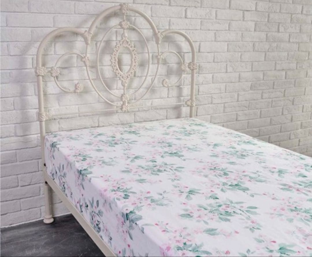 値下●Laura Ashley ローラアシュレイ ベッドフレーム ダブル ベッド