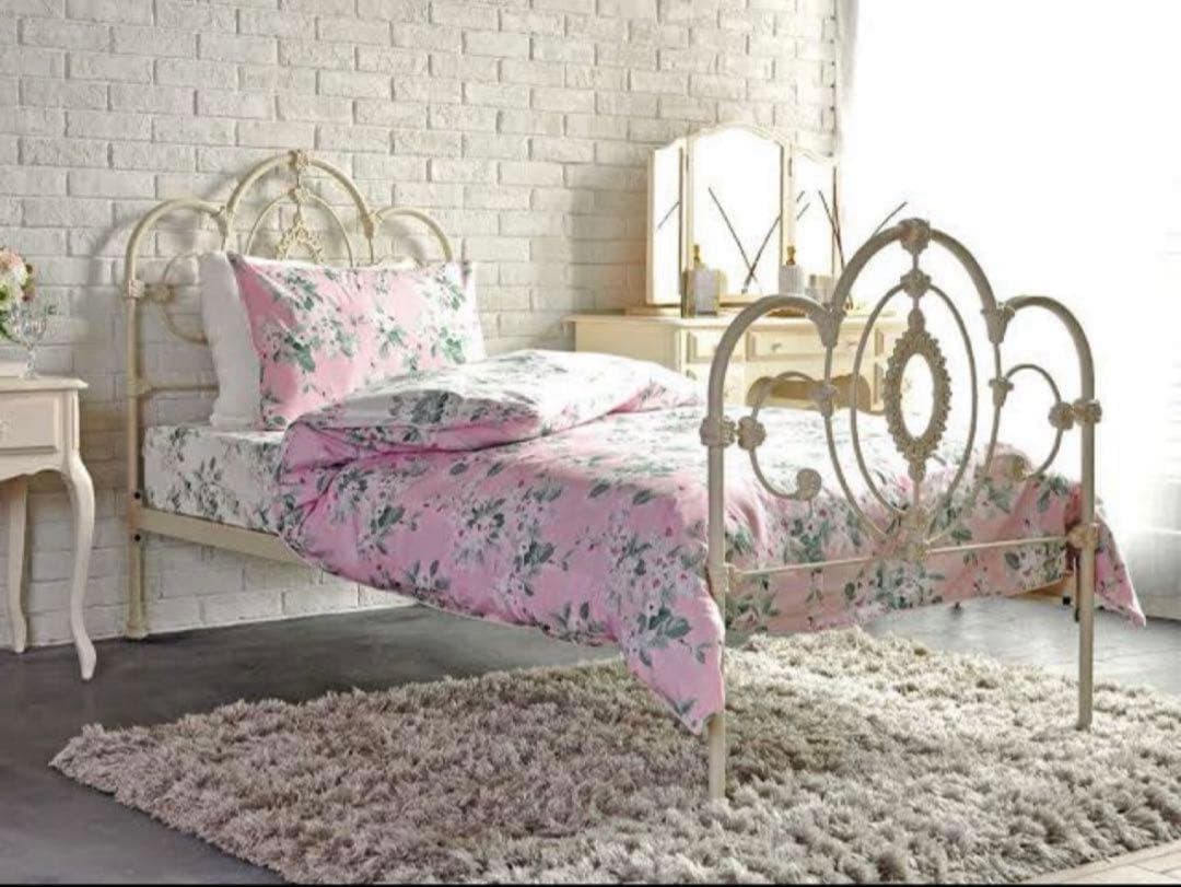 値下●Laura Ashley ローラアシュレイ ベッドフレーム ダブル ベッド