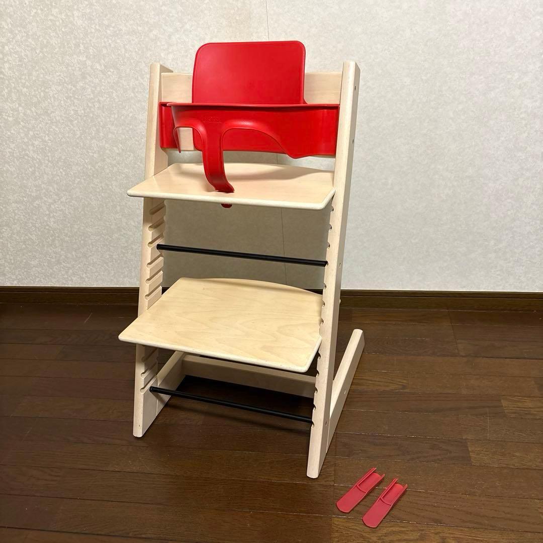 【良品】ストッケ トリップトラップ ホワイト ベビーセット付き