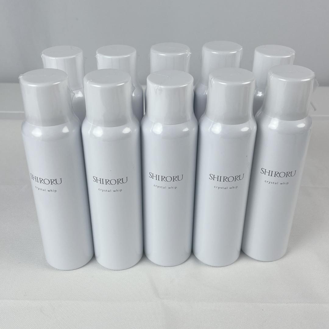 新品・未使用品☘️ SHIRORUクリスタルホイップ　 洗顔料 120g×10本