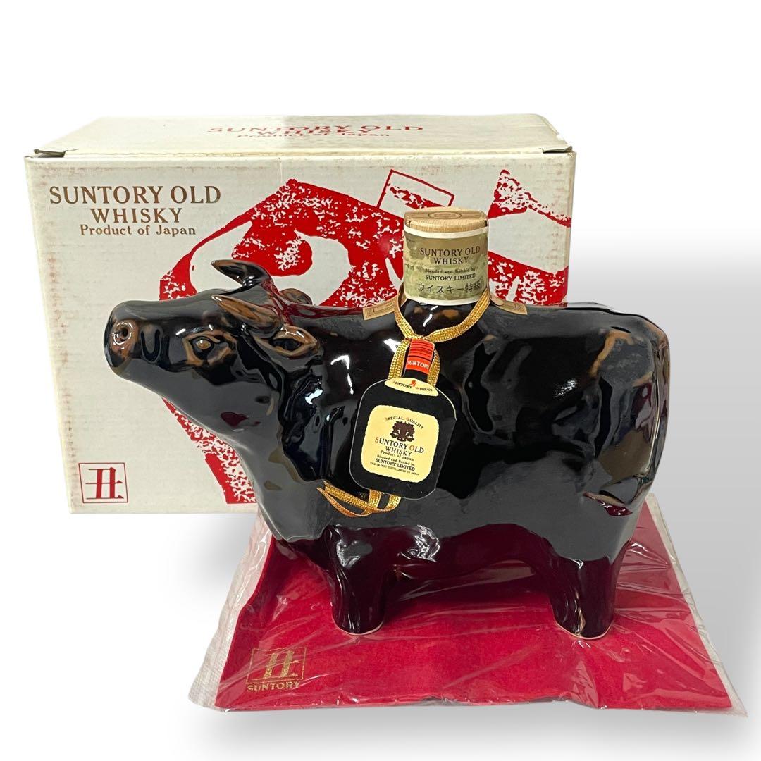 【未開栓】SUNTORY OLD WHISKY 1985 丑B/干支ボトル/陶器