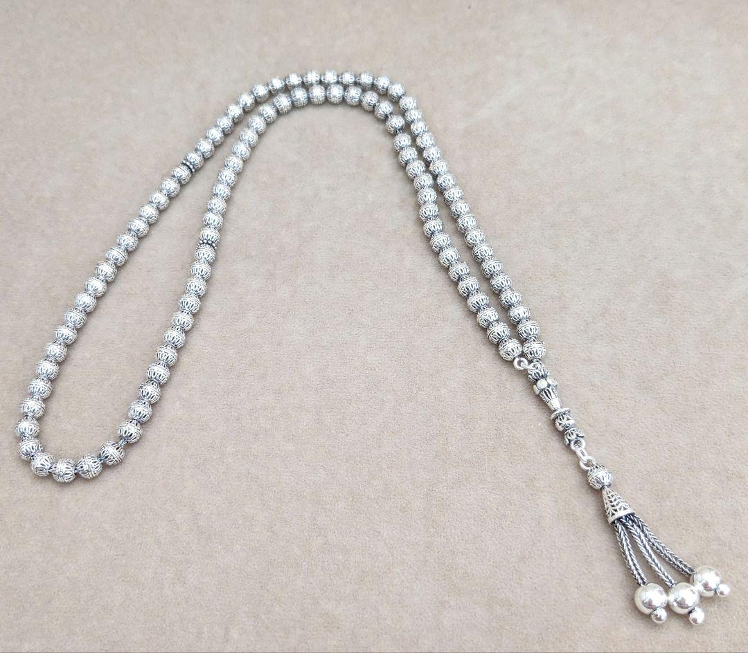 ☆NEW☆ トルコ製 925シルバー タスビー（99ビーズ）