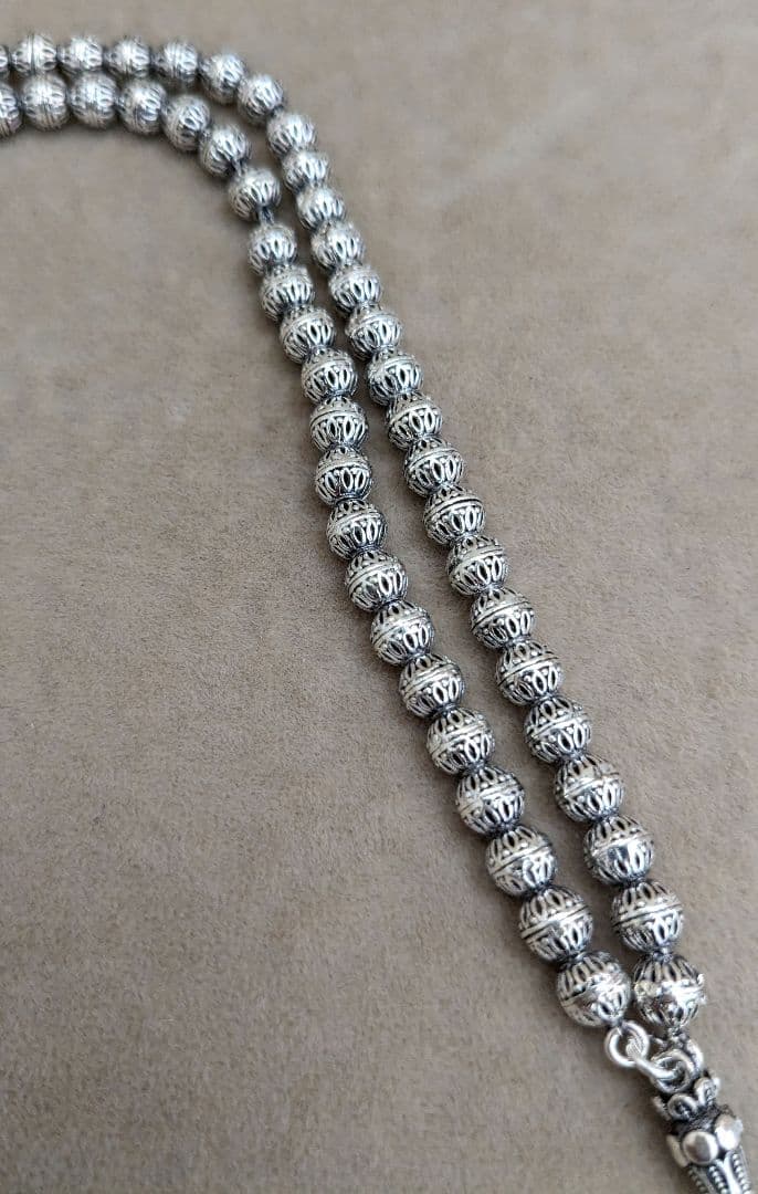 ☆NEW☆ トルコ製 925シルバー タスビー（99ビーズ）