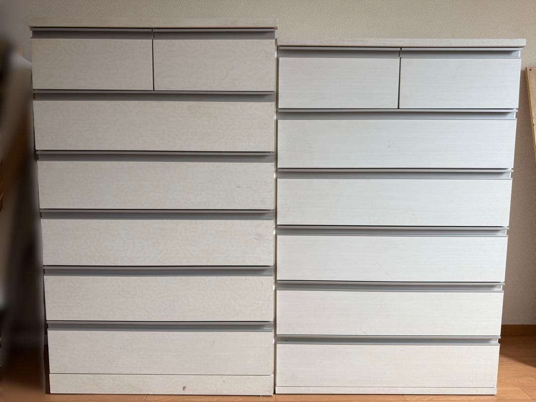 日本製 チェスト 6段 幅80 ワイド ハイタイプ 大容量 白 ホワイト