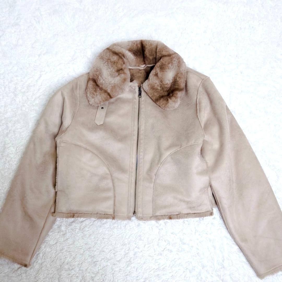 美品✨ moussy マウジー REVER FAUX ファーコート IVOY