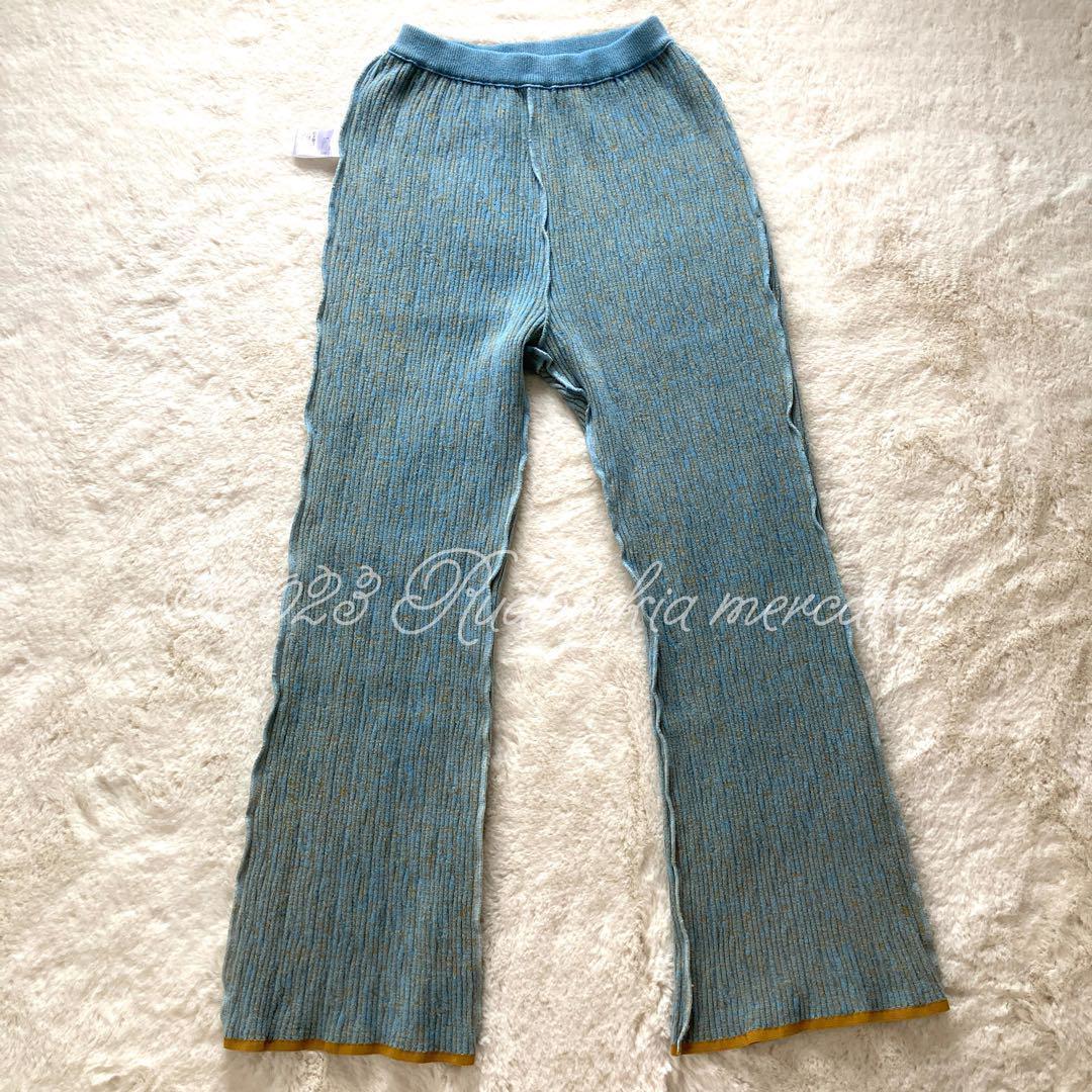 【人気完売・極美品】パステル・ドクシタニ ニット フレア パンツ 1