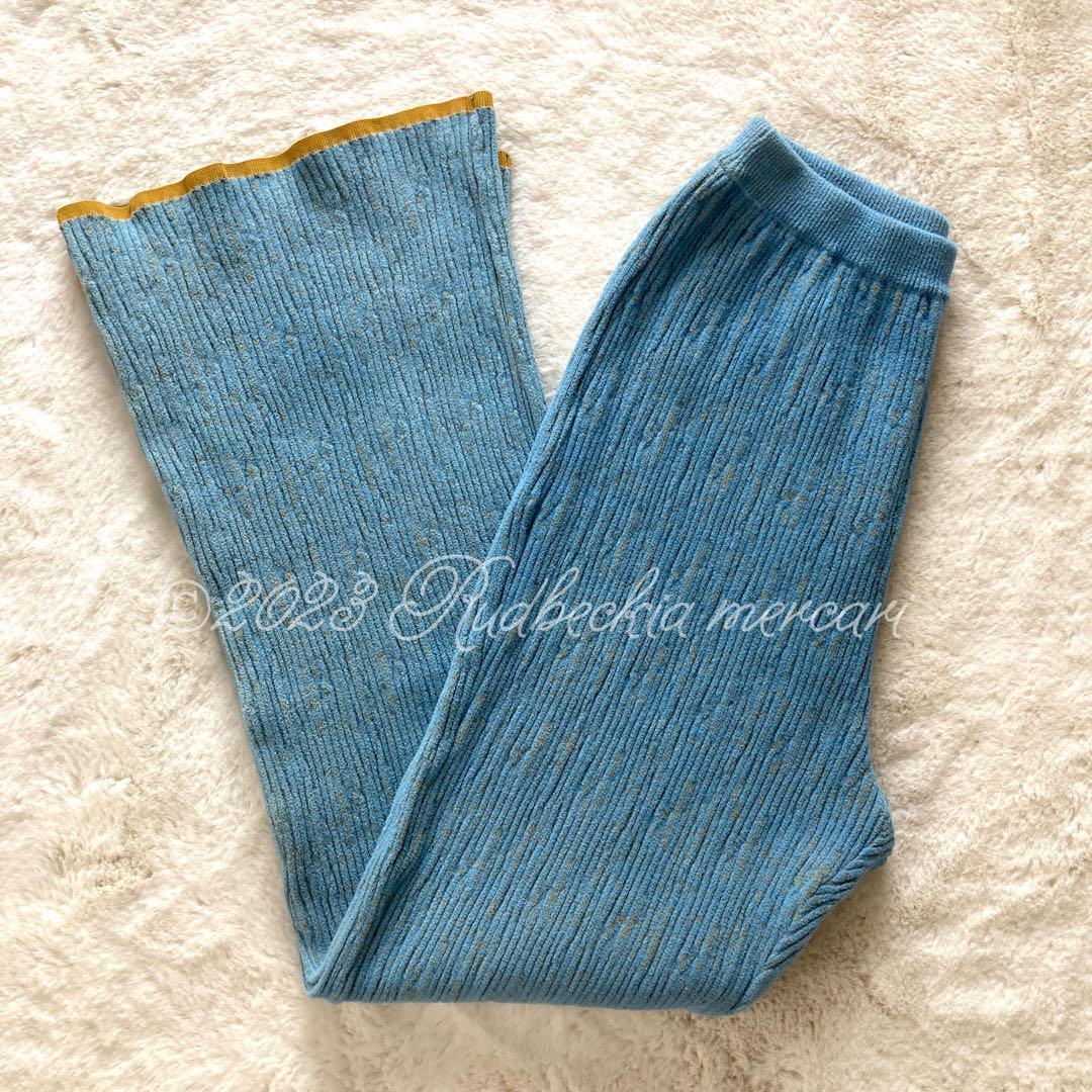 【人気完売・極美品】パステル・ドクシタニ ニット フレア パンツ 1
