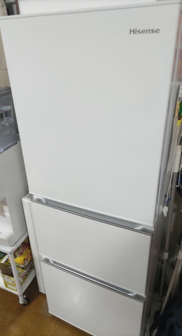 ハイセンス3ドア冷蔵庫282Lホワイト2021年製　たのメル便送料無料