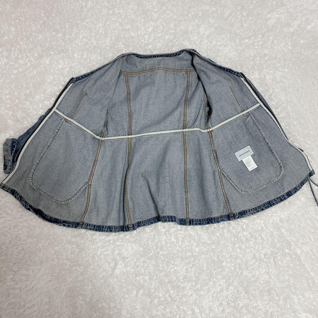 【完売品】ADAM ET ROPE FEMME デニムチュニックシェイプシャツ