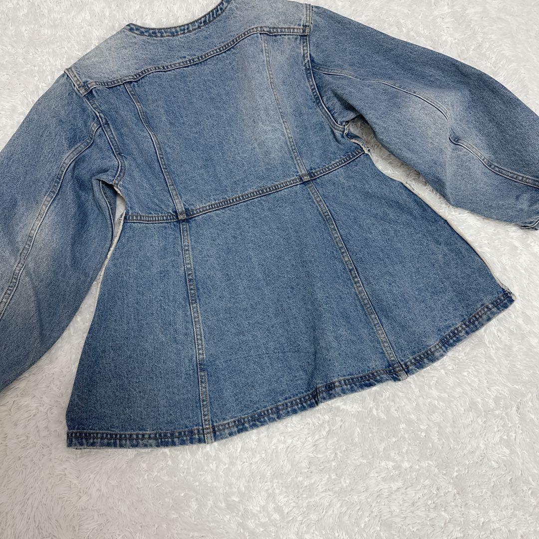 【完売品】ADAM ET ROPE FEMME デニムチュニックシェイプシャツ