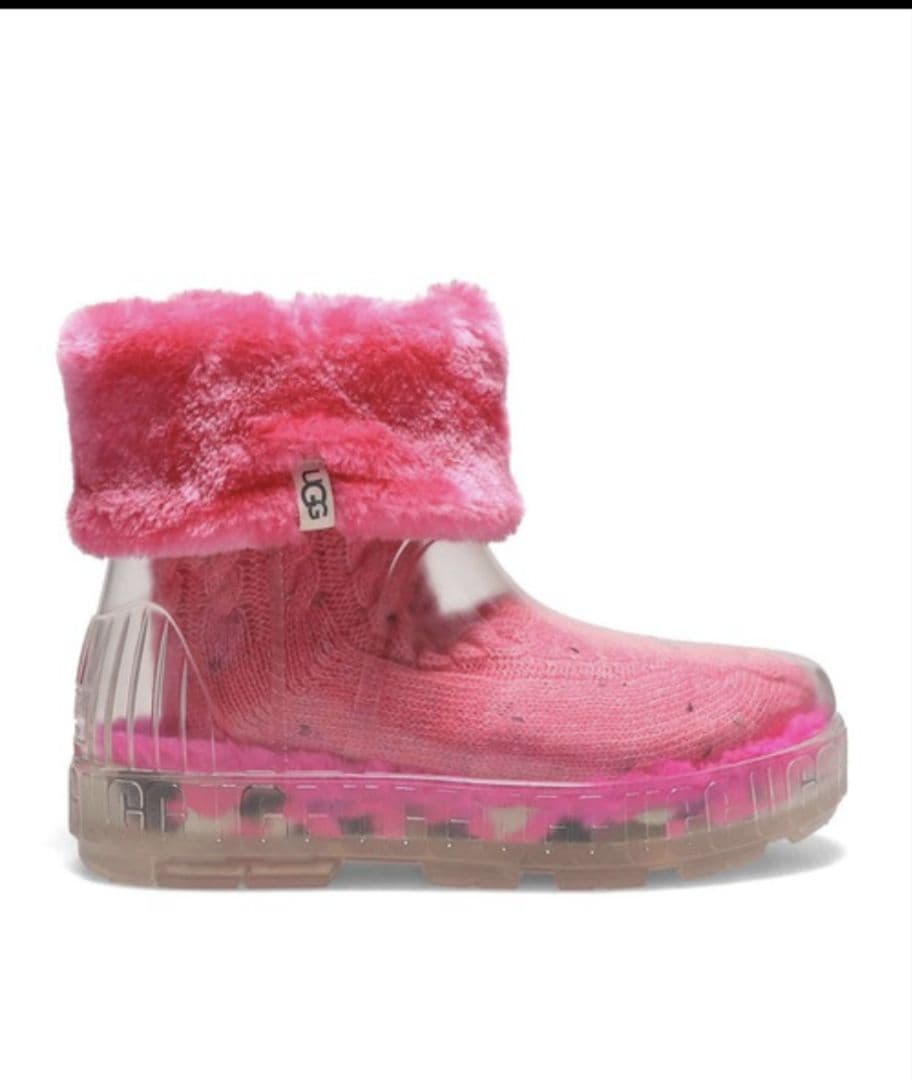 UGG 予備用ソックスとW DRIZLITA CLEAR レインブーツのセット