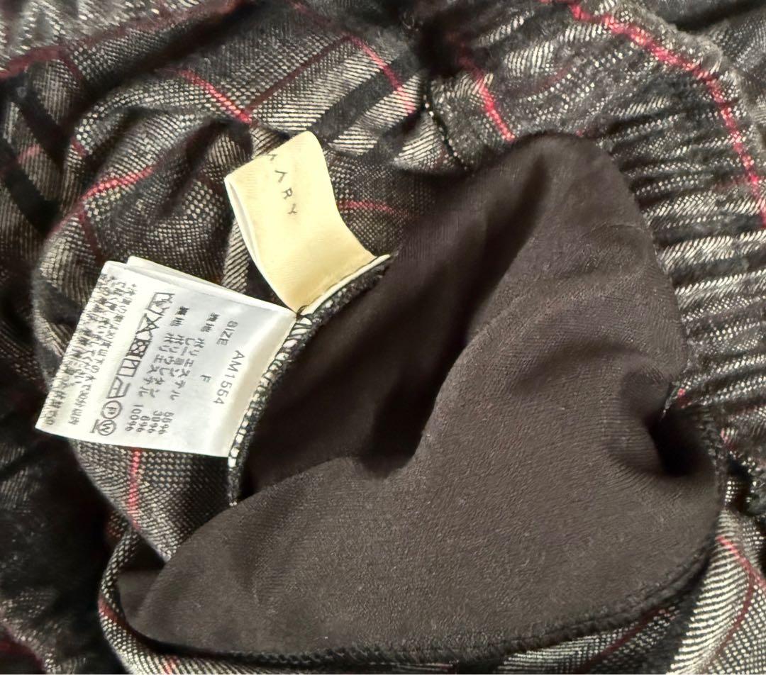 ANDMARY☆Monica check loose pants 美品