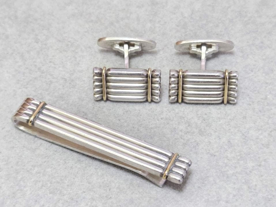 ジョージジェンセン　SV925　タイピン、カフスセット　42218