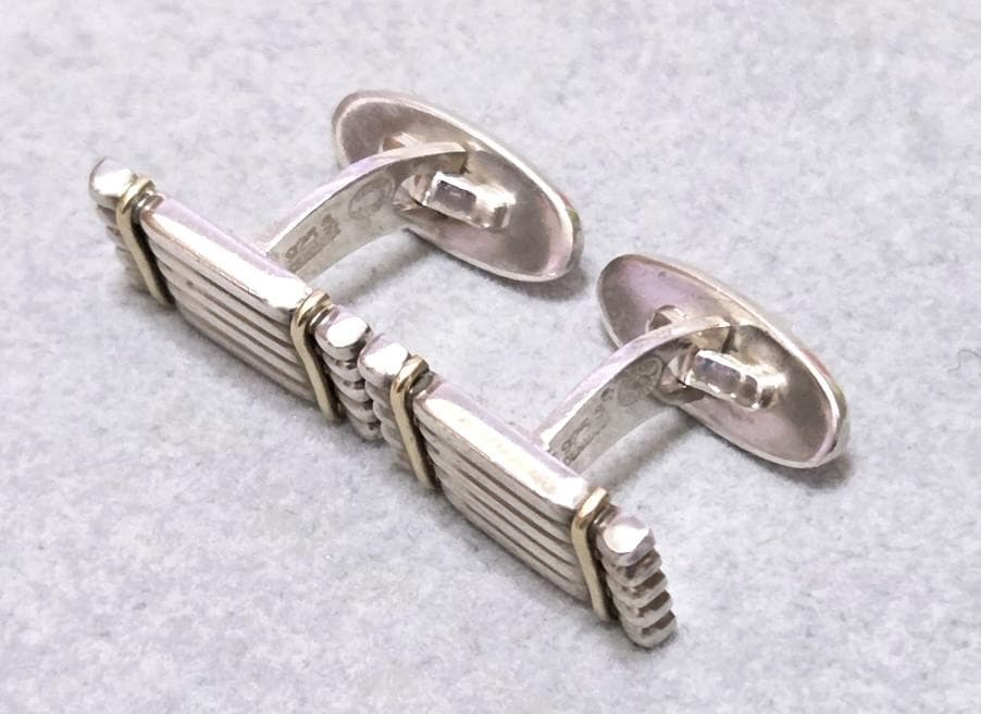 ジョージジェンセン　SV925　タイピン、カフスセット　42218