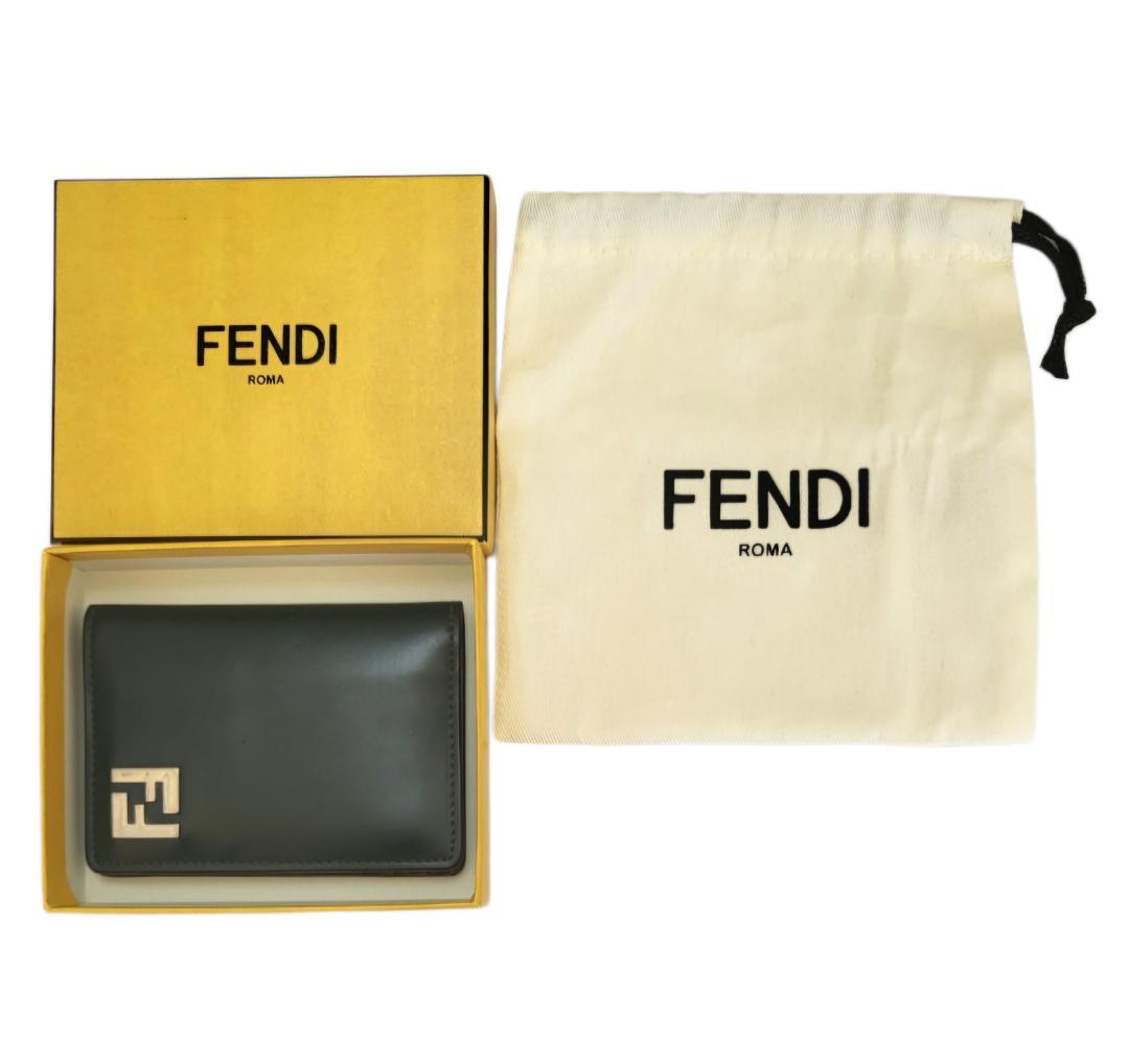 ☆FENDI FF / フェンディ スクエア 二つ折り名刺入れ カードケース!!