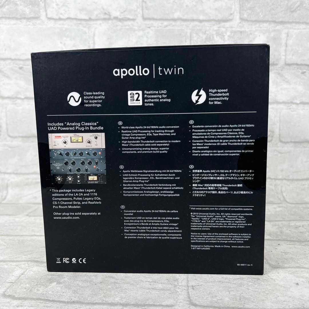 DTM・DAW UNIVERSAL AUDIO apollo twin solo