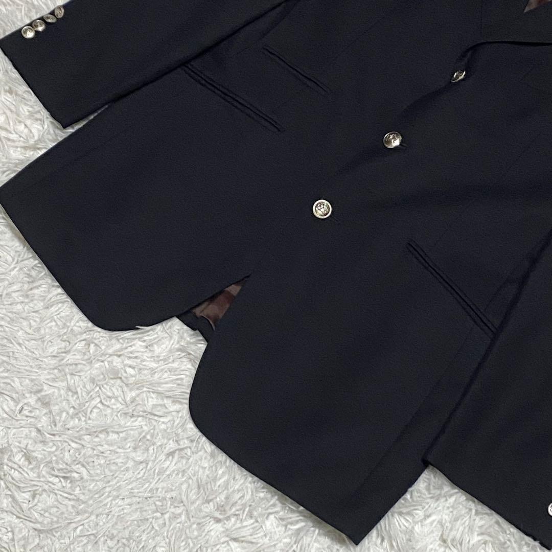 【超希少】バーバリーズ・テーラードジャケット・銀ボタン・ネイビー・M相当