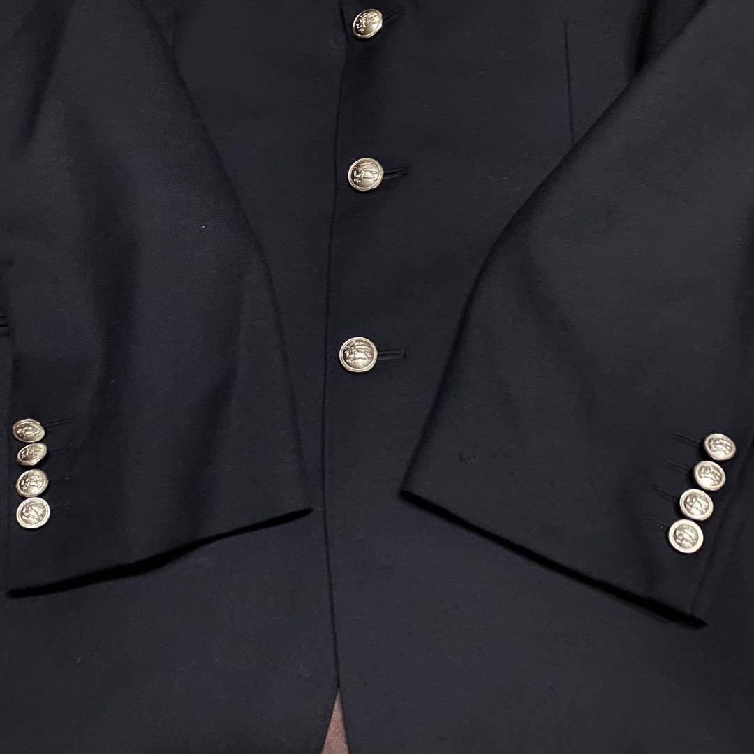 【超希少】バーバリーズ・テーラードジャケット・銀ボタン・ネイビー・M相当