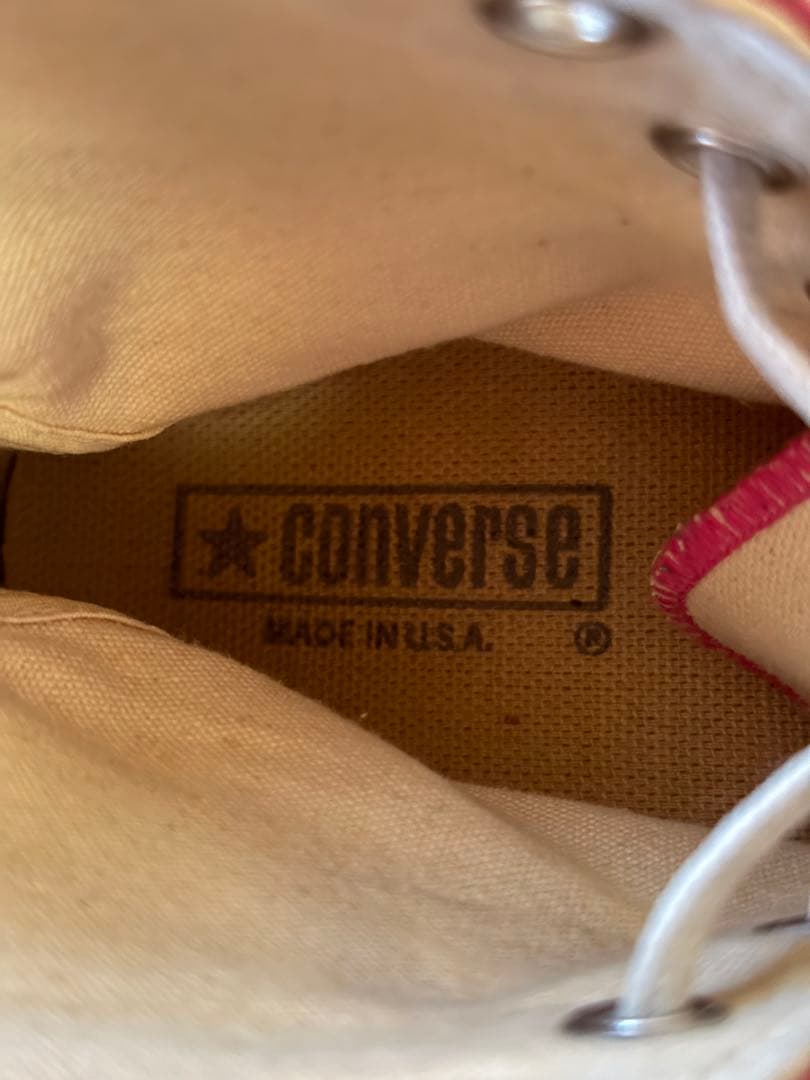 80s CONVERSE ALL STAR HI 当て布 US 8.5 USA
