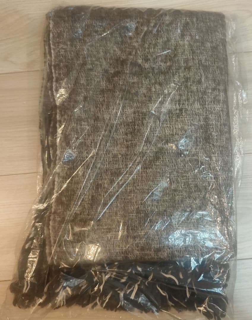 CTHY YAK WOOL FRINGE STOLE ヤクウールストールブラウン