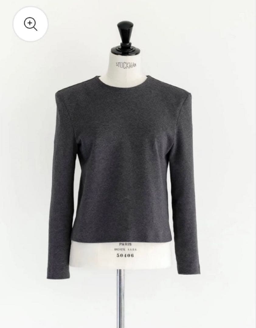 トップス CARLA Lady shoulder tops Charcoal