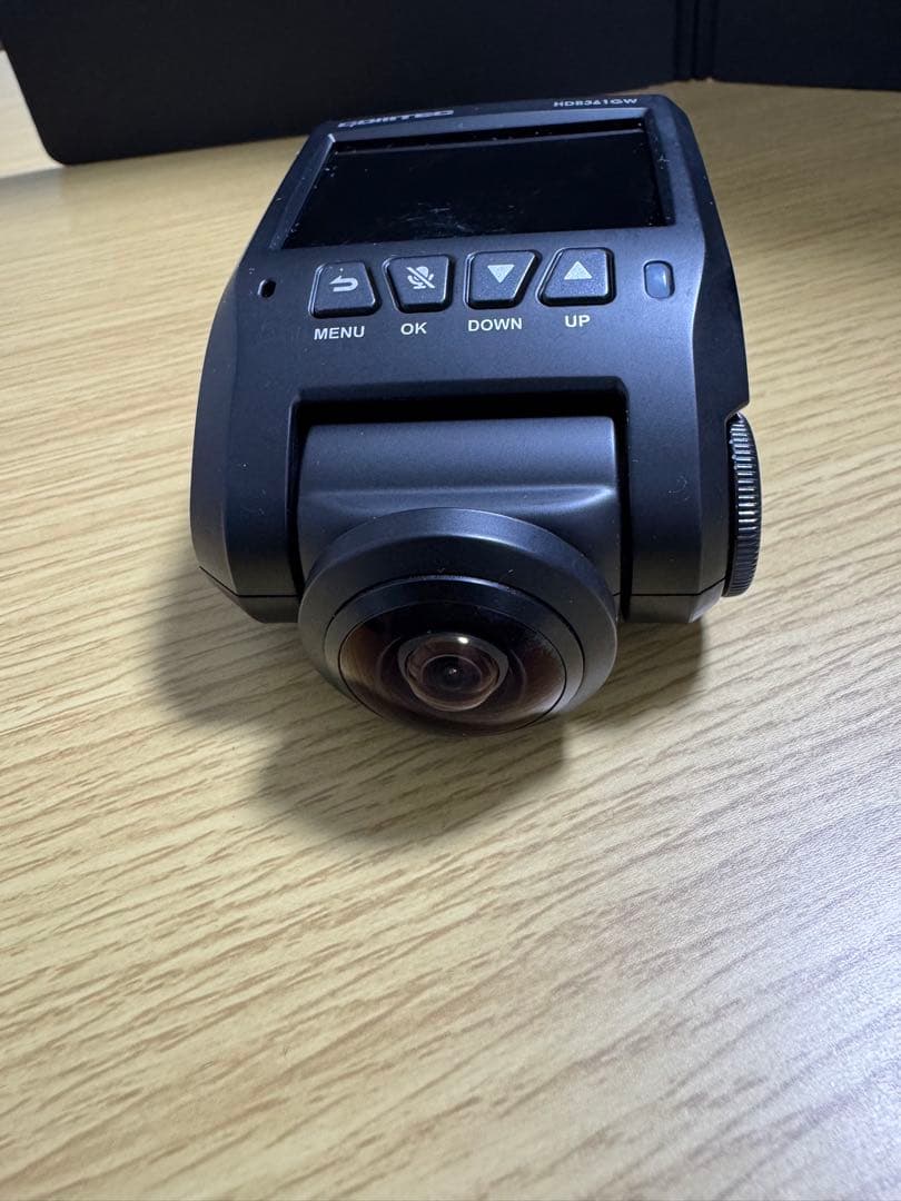 HDR361GW　コムテックドラレコ　前後カメラ　360°