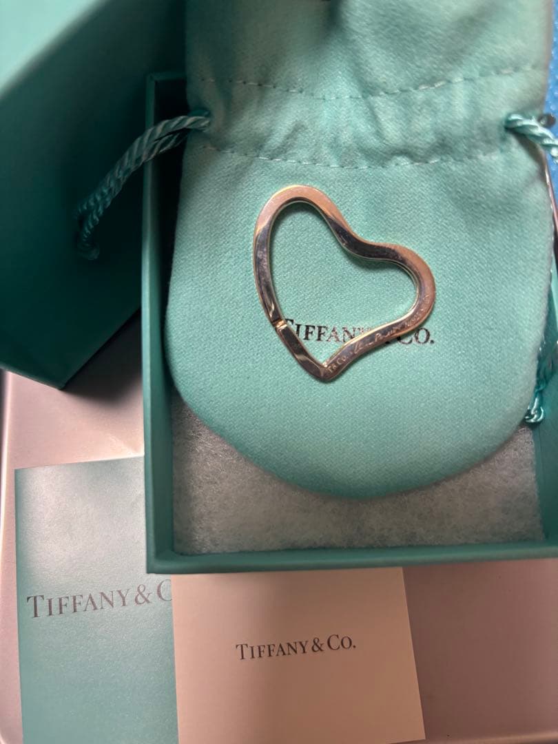 Tiffany & Co. ハート型チャーム　キーリング