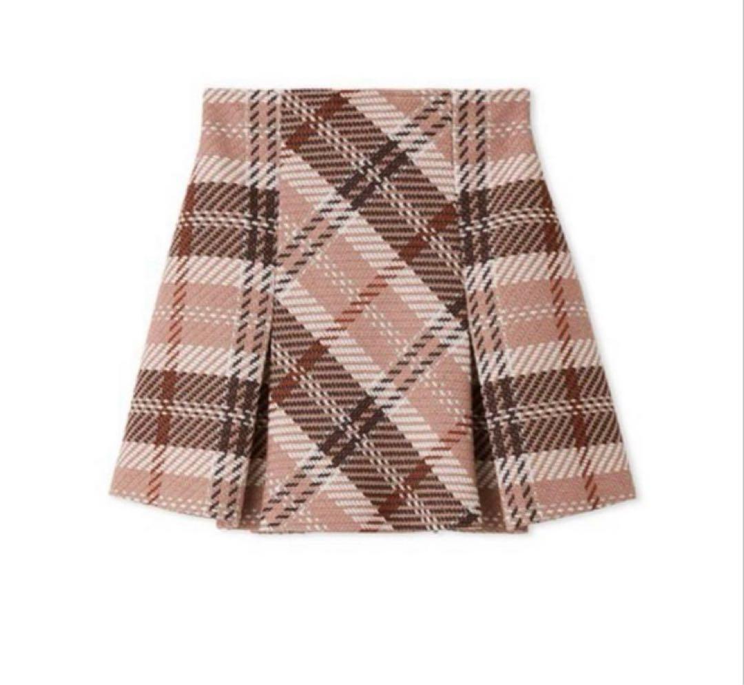 snidel スナイデル ロービングチェックスカート PNK ピンク