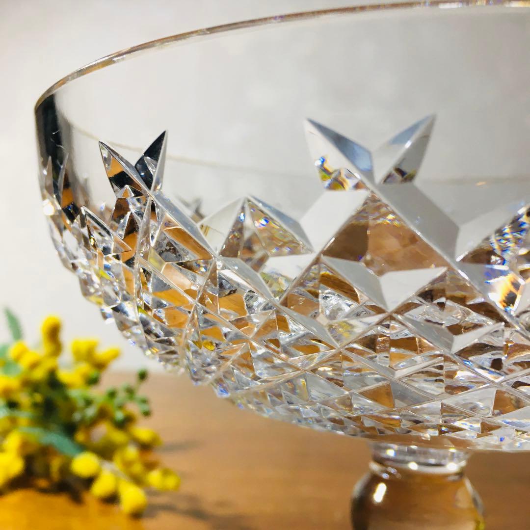 【廃盤】ウォーターフォードクリスタル　アラナ　ラウンドコンポート　プレーンステム