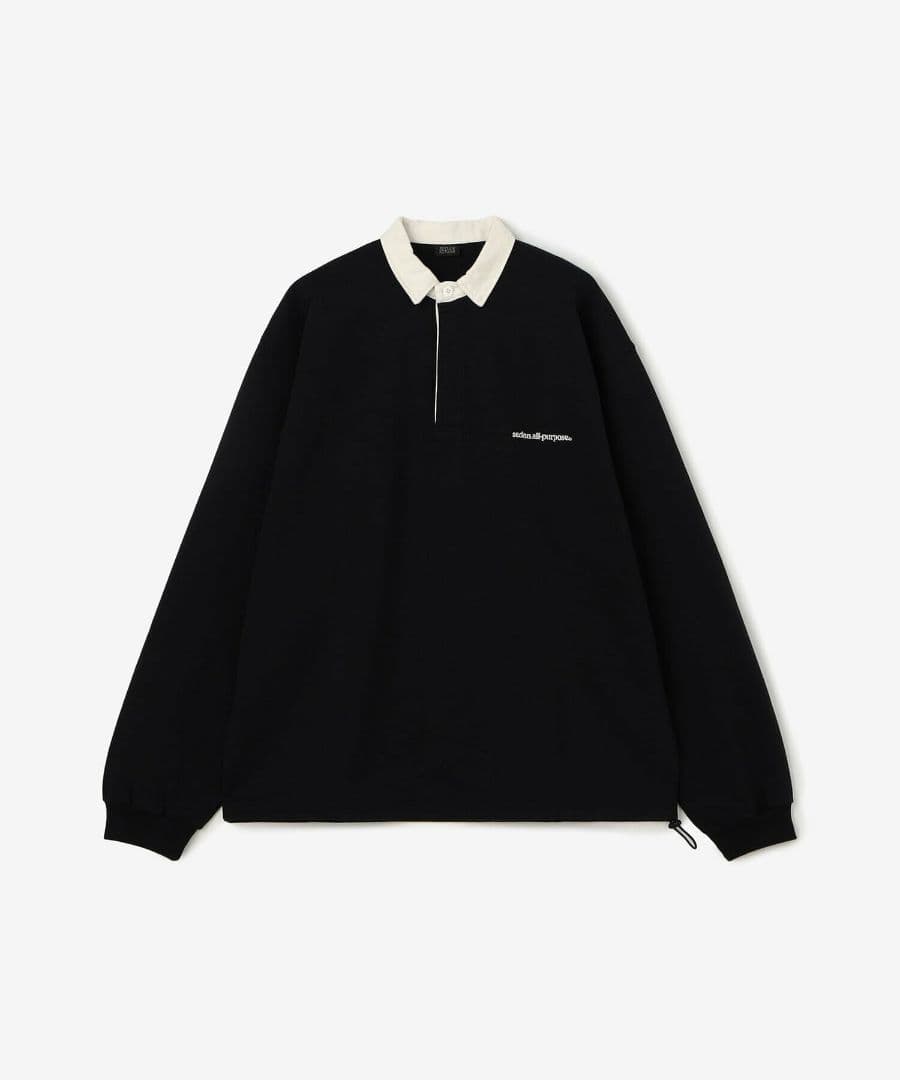 新品 SEDAN ALL PURPOSE ラグビーシャツ BK L